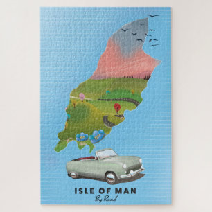 Isle of Man travel poster Jigsaw Puzzle