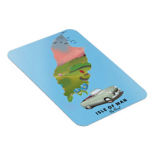 Isle of Man travel poster Magnet