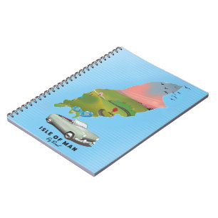 Isle of Man travel poster Notebook