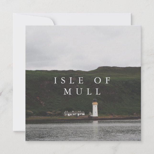 Isle of Mull Lighthouse Holiday Card (Front)