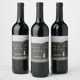 Isle of Mull Lighthouse Wine Label