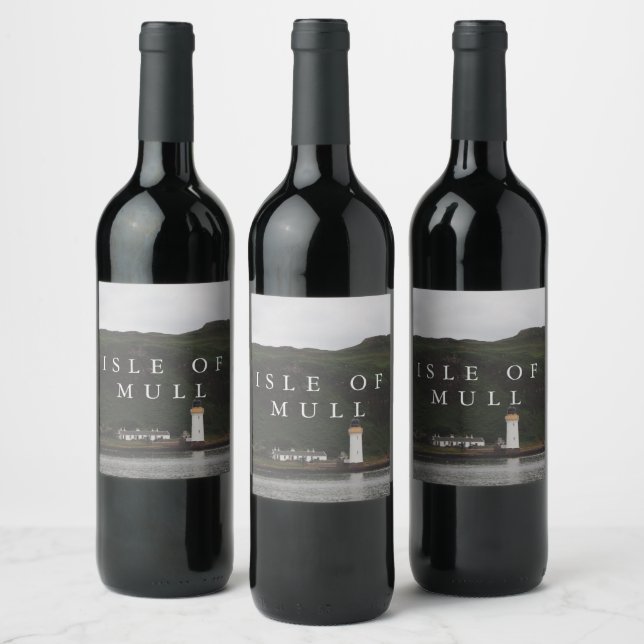 Isle of Mull Lighthouse Wine Label (Bottles)