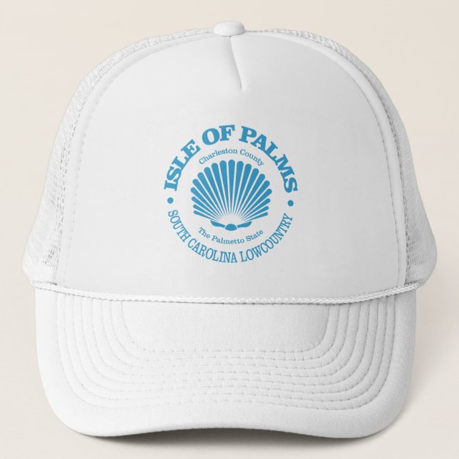 Isle of Palms (seashell) Trucker Hat (Front)