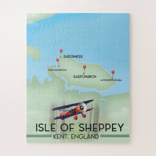 isle of Sheppey Kent England travel poster Jigsaw Puzzle