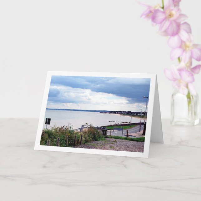 Isle of Sheppey, Leysdown-on-Sea Beach Card (Orchid)