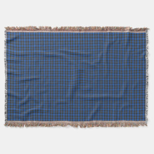 Isle of Skye Blue Tartan Plaid Throw Blanket