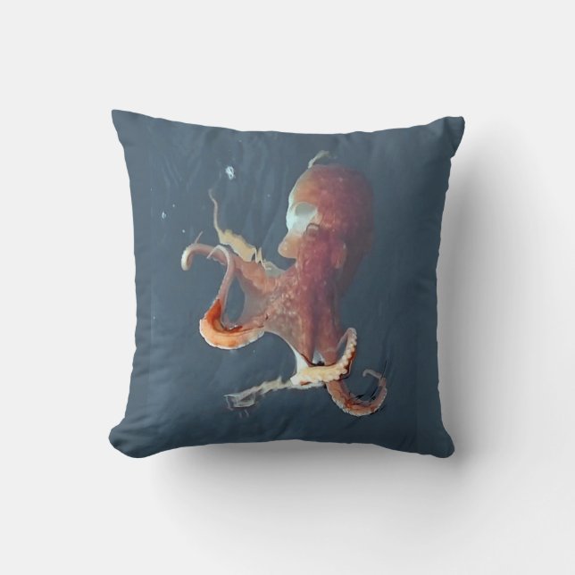 Isle of Skye Octopus Art – Customizable  Cushion (Front)