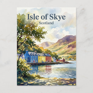 Isle of Skye, Portree Scotland Postcard