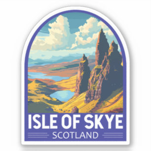 Isle of Skye Scotland Travel Art Vintage