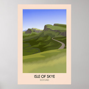 Isle of Skye Scotland Travel Poster