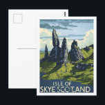Isle of Skye Scotland Vintage Famous Travel Place Postcard<br><div class="desc">Isle of Skye Scotland Vintage Famous Travel Place</div>