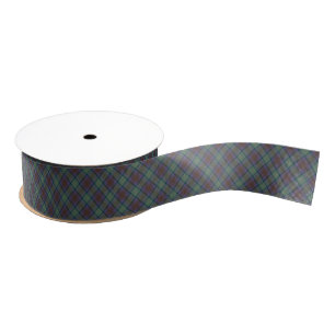 Isle Of Skye Tartan Plaid Argyle Green Pattern Grosgrain Ribbon