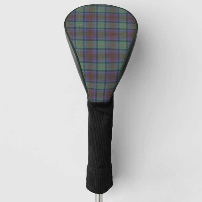 Isle Of Skye Tartan Plaid Green Pattern Golf Head Cover (Front)