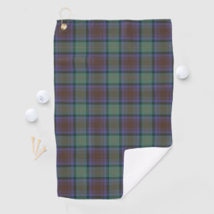 Isle Of Skye Tartan Plaid Green Pattern Golf Towel