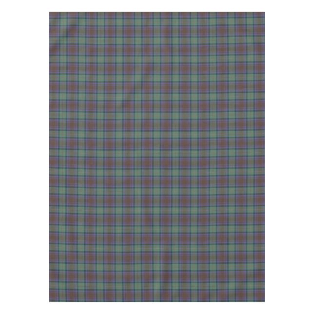 Isle Of Skye Tartan Plaid Green Pattern Tablecloth (Front)