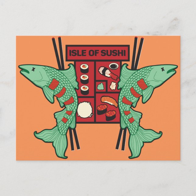 Isle of Sushi Postcard (Front)