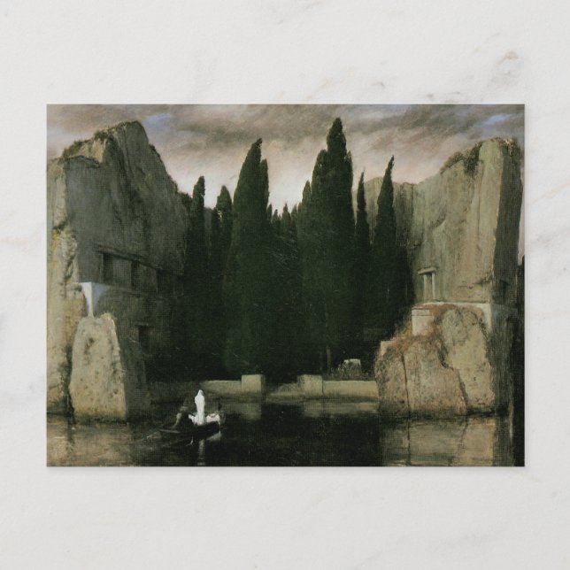 Isle of the Dead by Arnold Bocklin, Symbolism Art Postcard (Front)