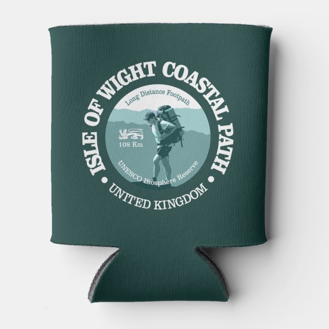 Isle of Wight Coastal Path (T) Can Cooler (Front)