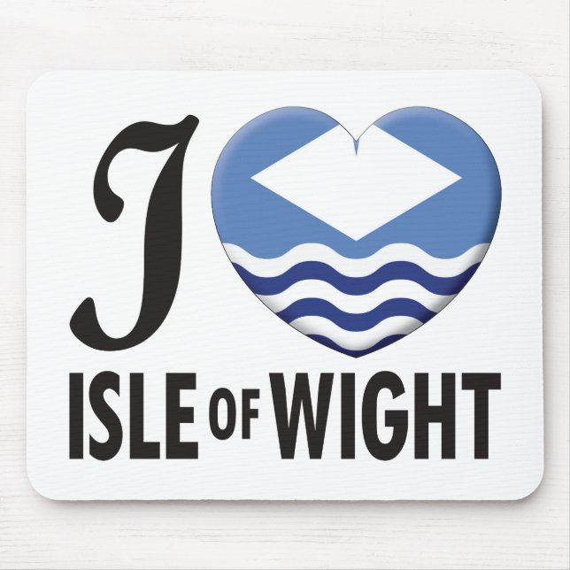 Isle of Wight Love Mouse Pad (Front)