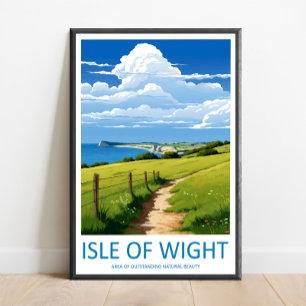 Isle Of Wight Travel Print Wall Art Isle Of Wight