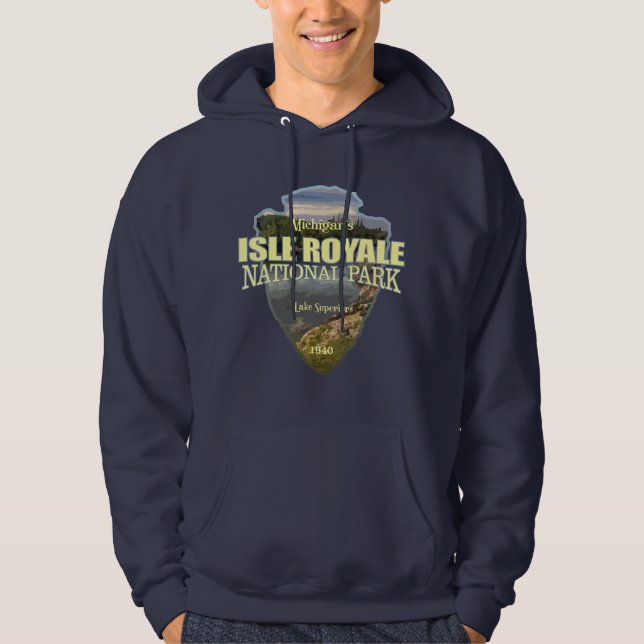 Isle Royale (arrowhead) Hoodie (Front)