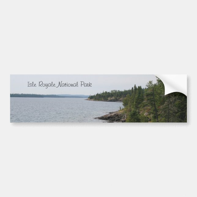 Isle Royale National Park Bumper Sticker (Front)