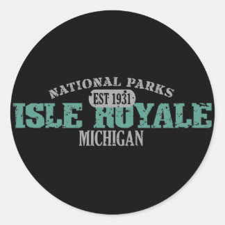 Isle Royale National Park Classic Round Sticker