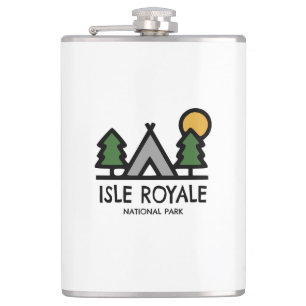 Isle Royale National Park Hip Flask