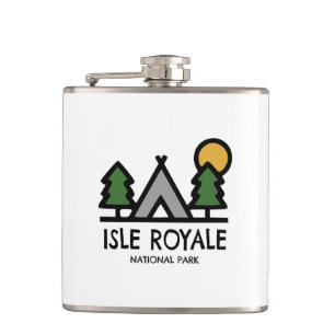 Isle Royale National Park Hip Flask