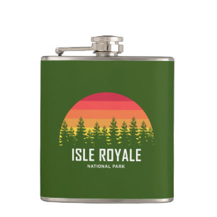 Isle Royale National Park Hip Flask