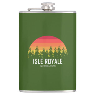 Isle Royale National Park Hip Flask