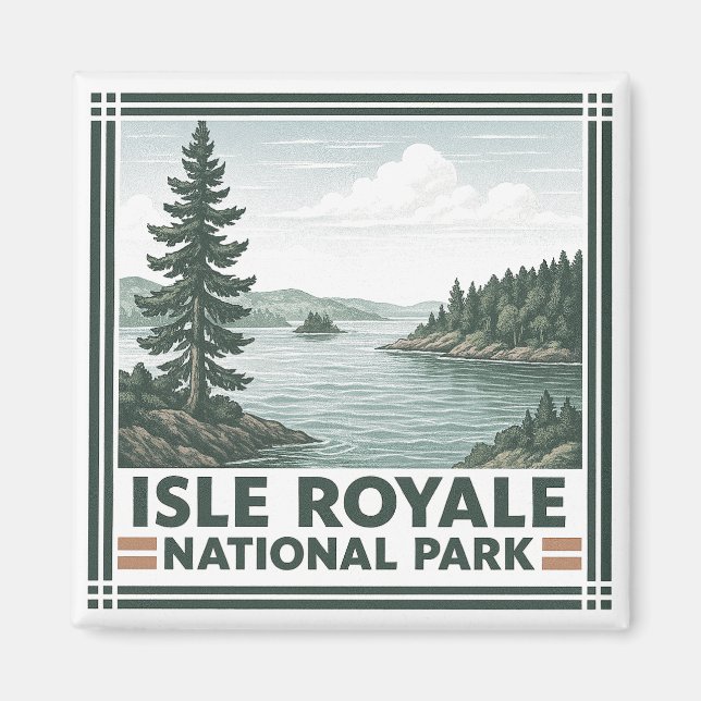 Isle Royale National Park Magnet (Front)