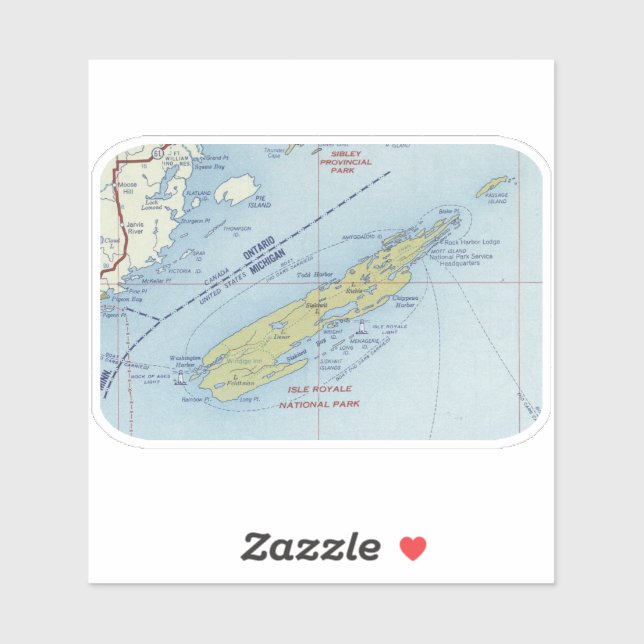 Isle Royale National Park Map (Sheet)