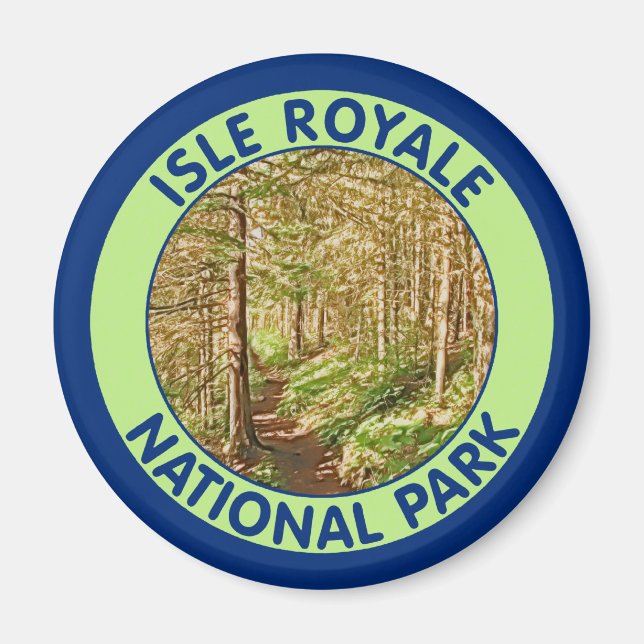 Isle Royale National Park, Michigan Magnet (Front)