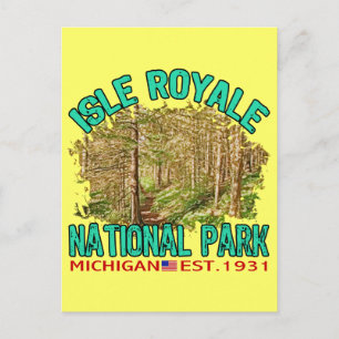 Isle Royale National Park, Michigan Postcard