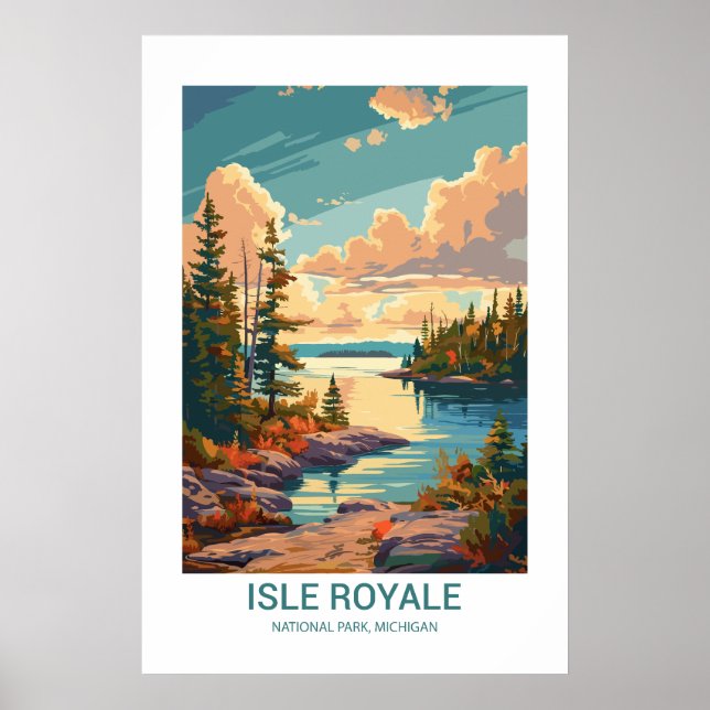 Isle Royale National Park Michigan USA  Poster (Front)