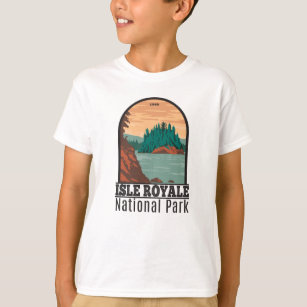 Isle Royale National Park Michigan Vintage  T-Shir T-Shirt
