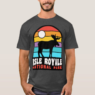 Isle Royale National Park Moose Badge T-Shirt