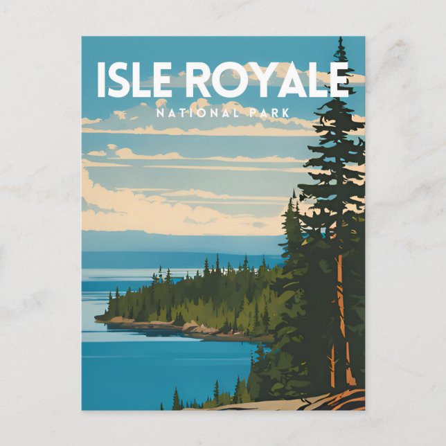 Isle Royale National Park Postcard (Front)