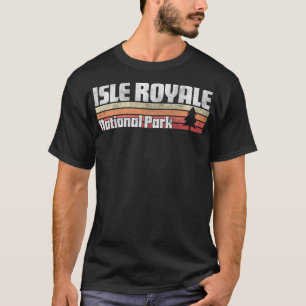 Isle Royale National Park Retro Style Vintage 70s T-Shirt