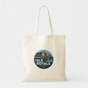 Isle Royale National Park Round Travel Art  Tote Bag
