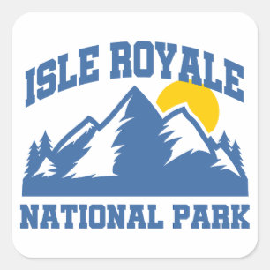 Isle Royale National Park Square Sticker