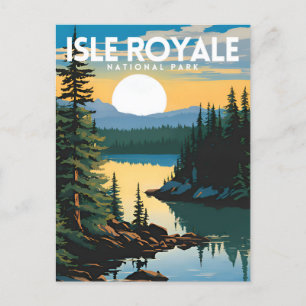 Isle Royale National Park Traditional Travel Postcard
