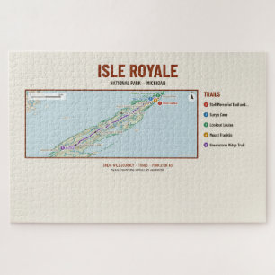 Isle Royale National Park Trail Map Puzzle