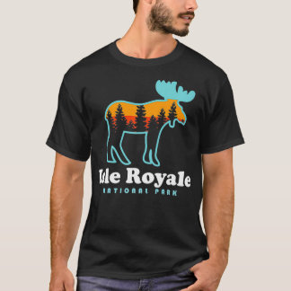 Isle Royale National Park Trail Moose Hiking Trail T-Shirt