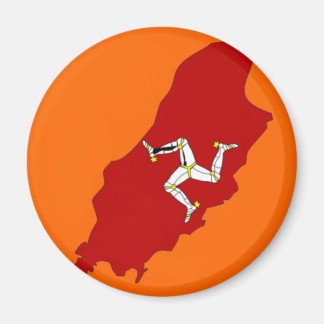 Isleofman flag map magnet (Front)