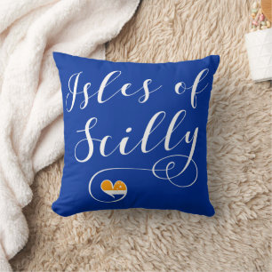 Isles of Scilly Flag Heart Cushion