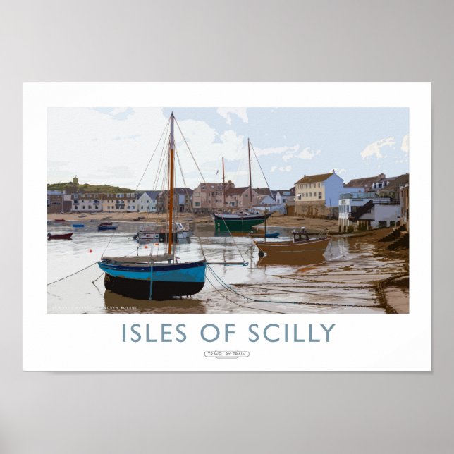 Isles of Scilly Railway Poster (Front)
