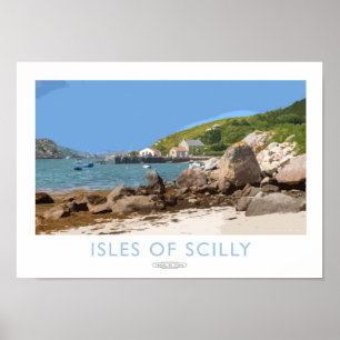 Isles of Scilly Railway Poster