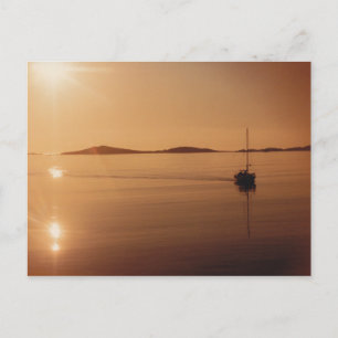 Isles of Scilly Sunset Postcard